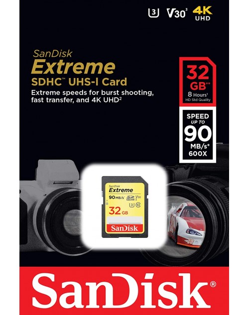 SanDisk 32GB Extreme SDXC UHS-I Memory Card